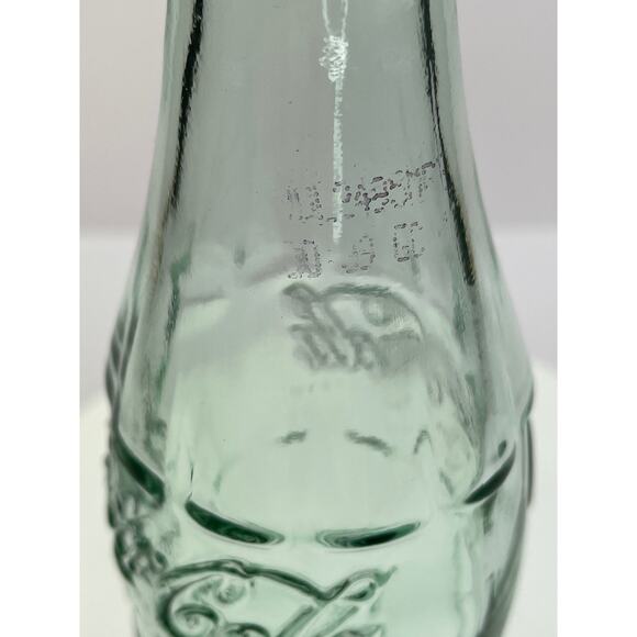 Vintage Coca Cola Bottle, 1994 Coke Holiday Greetings Green Glass Hobble Skirt - Picture 7 of 9